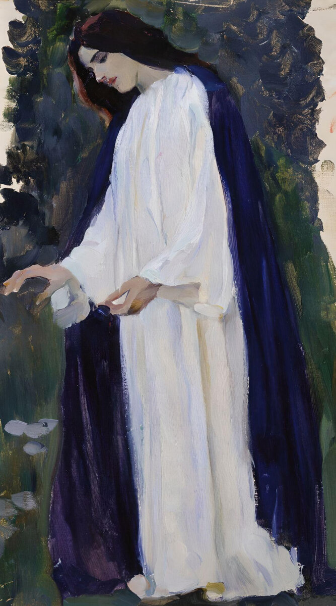 Нестеров М.В., «Портрет О.М. Нестеровой», этюд
холст, масло, Кисловодский мемориальный музей-усадьба художника Н.А. Ярошенко