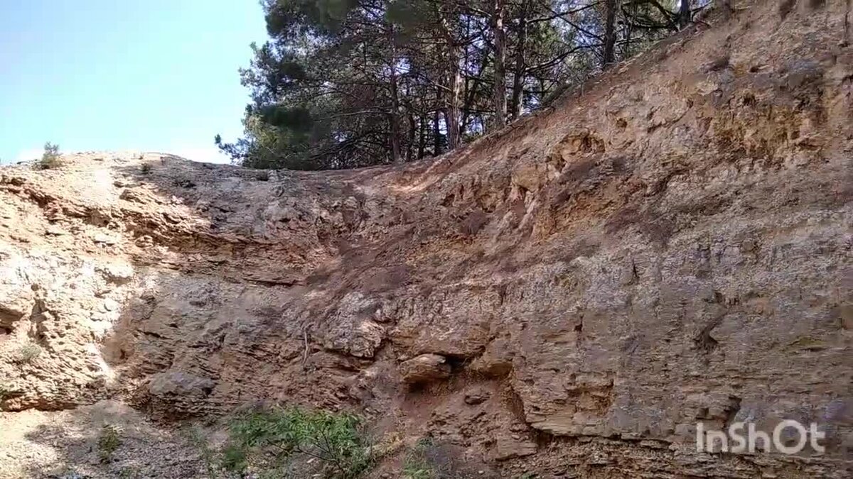 Слой осадочных пород.