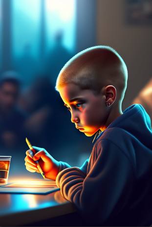 Мальчик в деревне