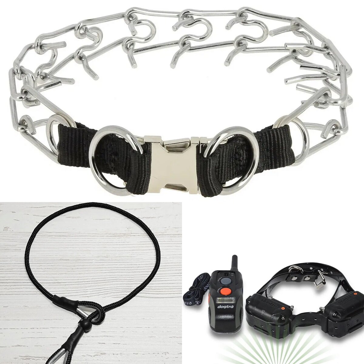 Вот они, инструменты дрессировки, вызывающие активно-агрессивную реакцию у приверженцев исключительно положительного подкрепления. 