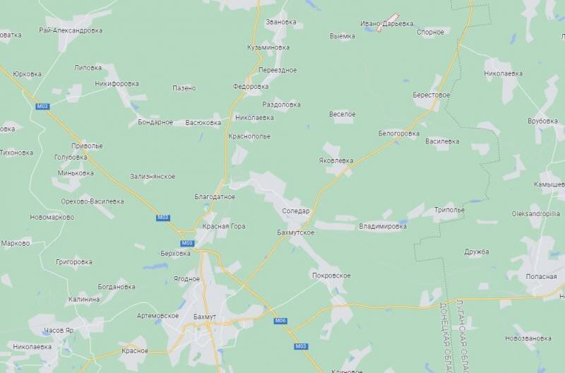 Артемовское направление на карте