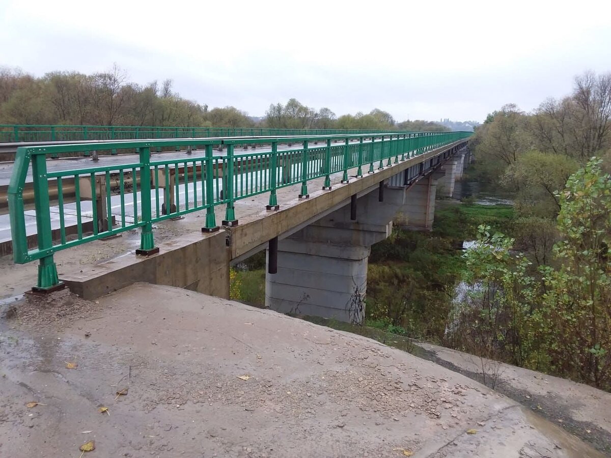 Обследуемый мост в Липецкой области