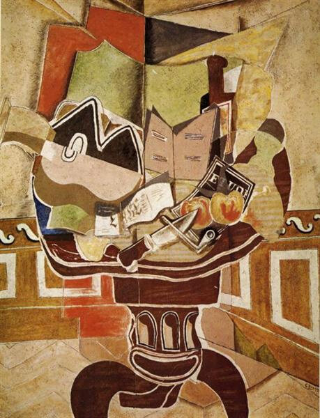 Жорж Брак. Круглый стол. Источник: https://artchive.ru/georgesbraque/works/540771~Kruglyj_stol