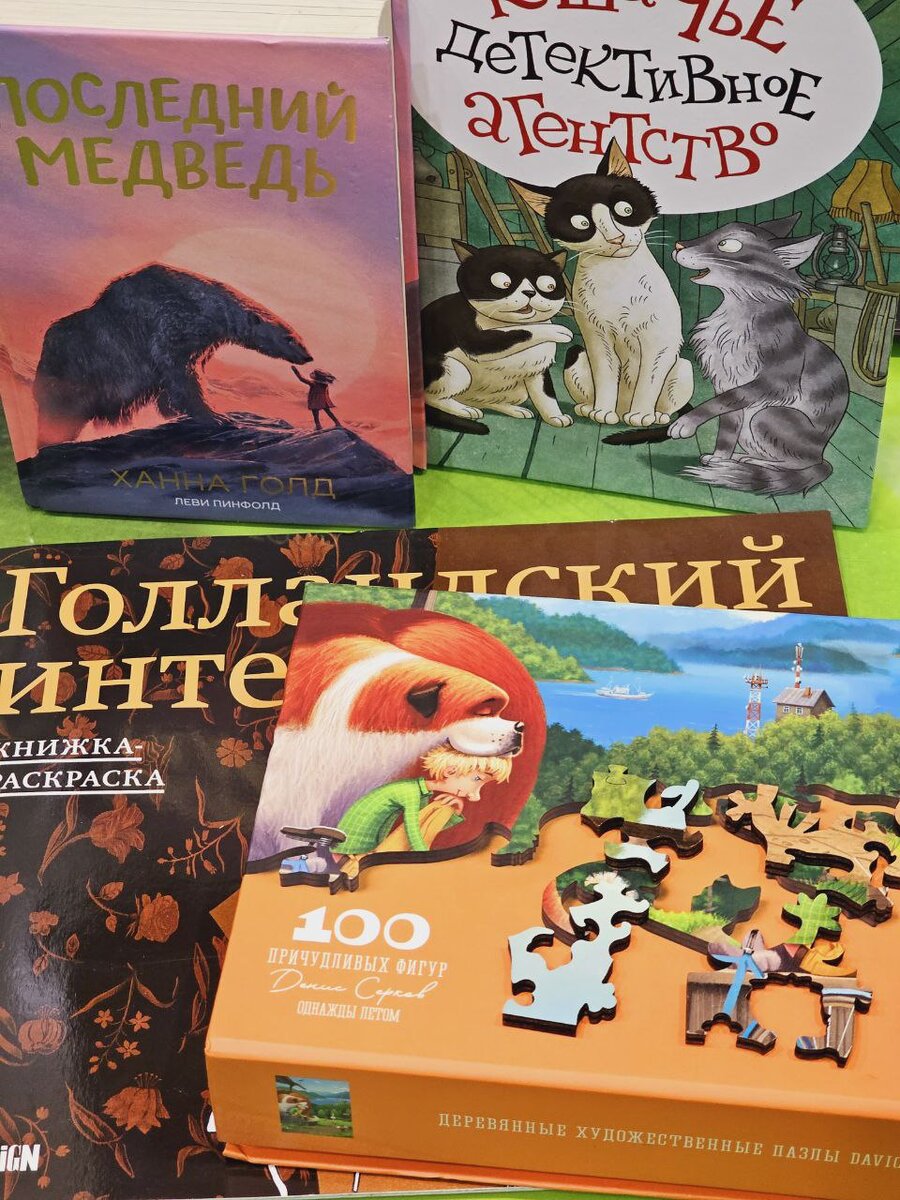 Это подарки. Книги, пазлы, раскраска