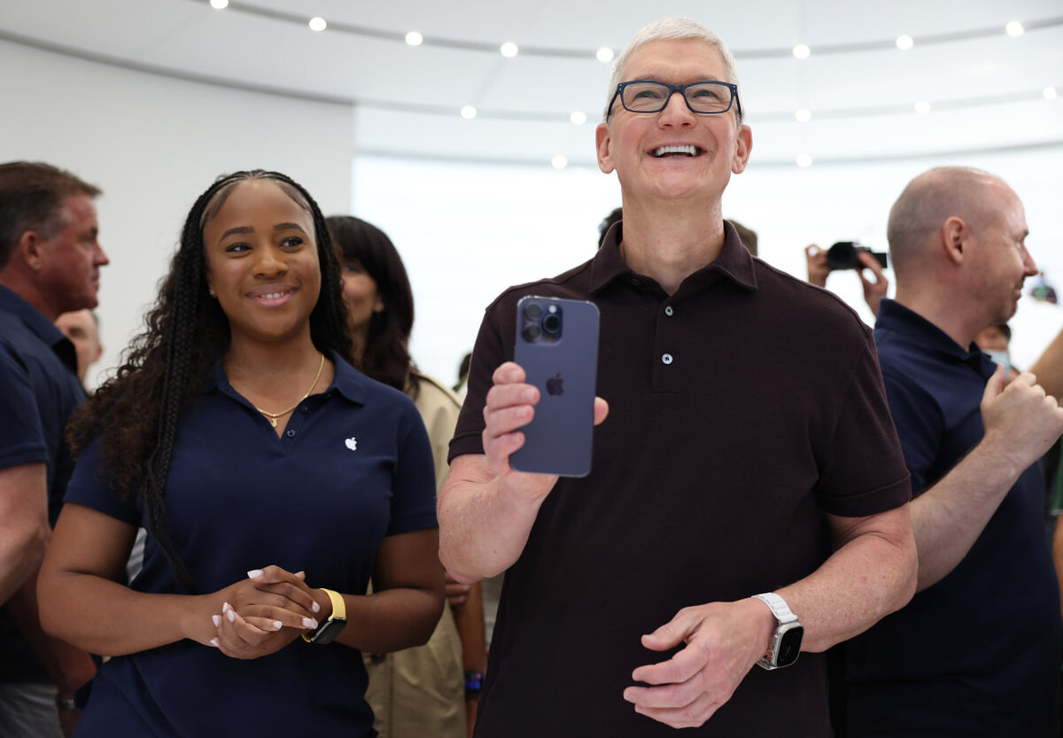 Justin Sullivan / Getty Images📷Генеральный директор Apple Тим Кук на презентации новых продуктов 7 сентября 2022 года
