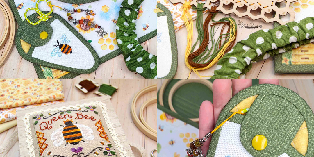 Пчелки в моей прикладной вышивке и шитье