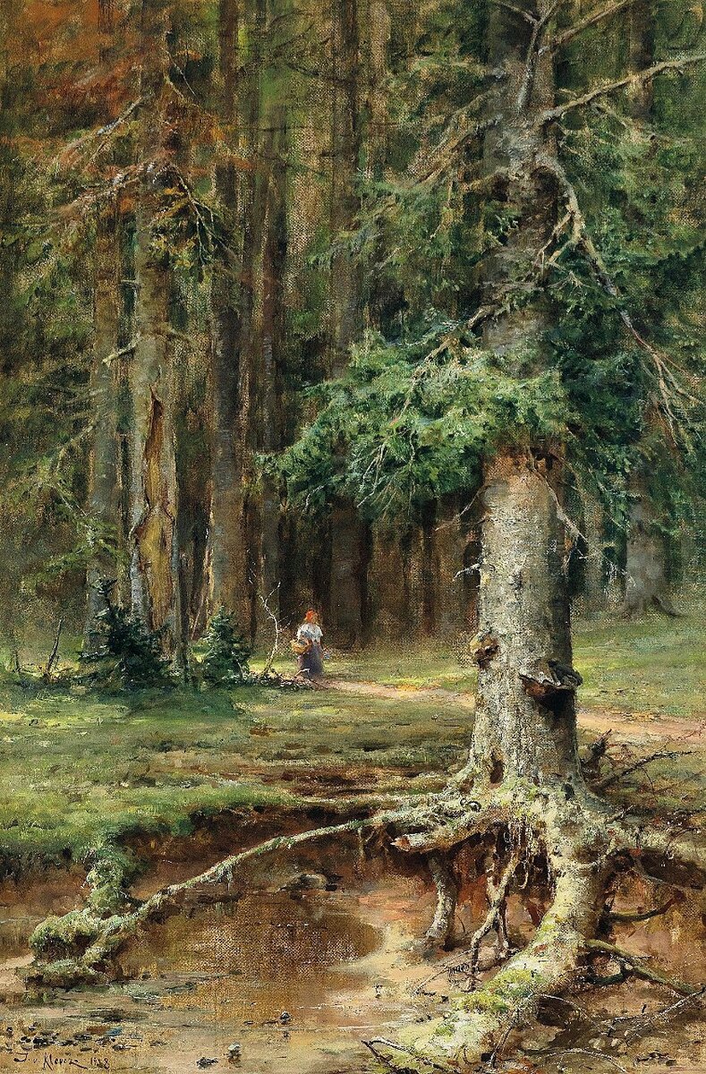 Юлий Клевер 
Красная шапочка,  1908