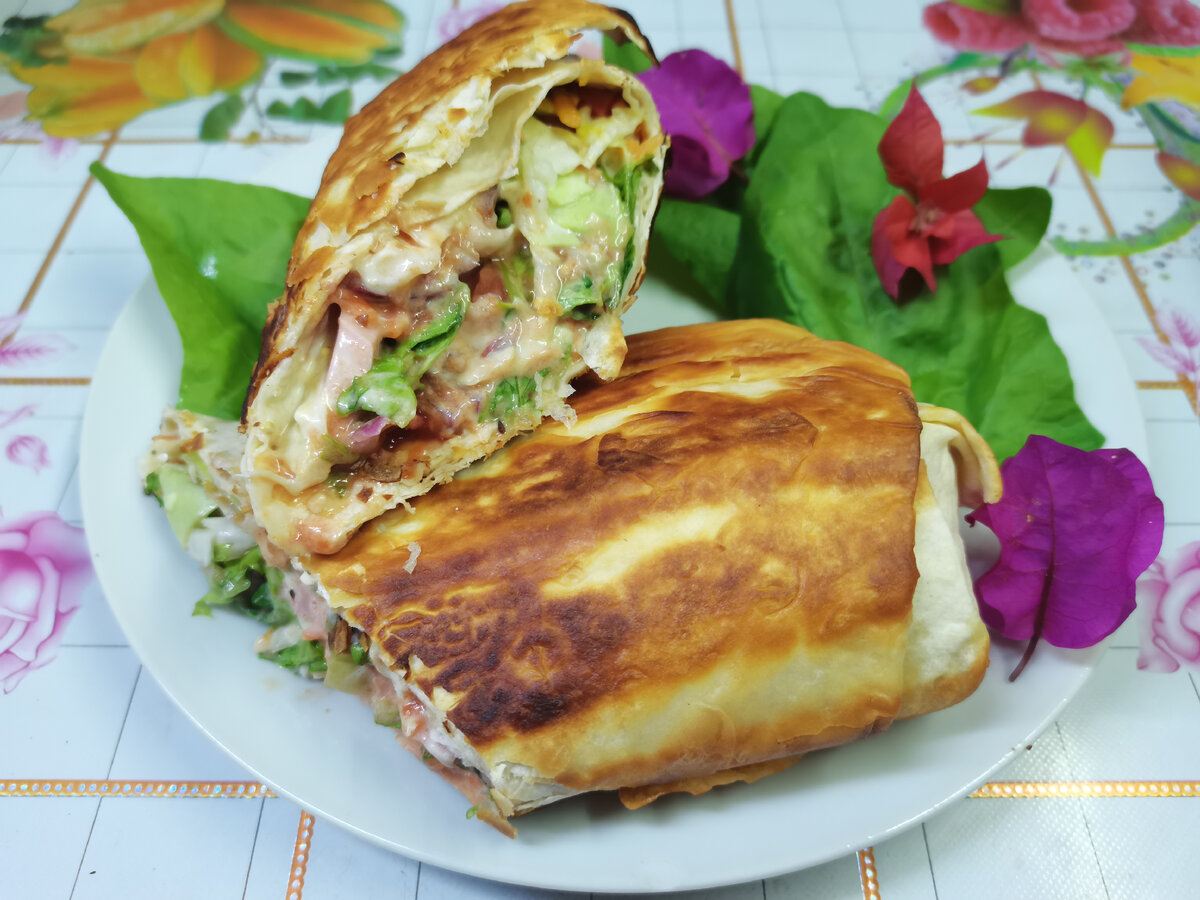 Домашняя шаурма. Фото автора.