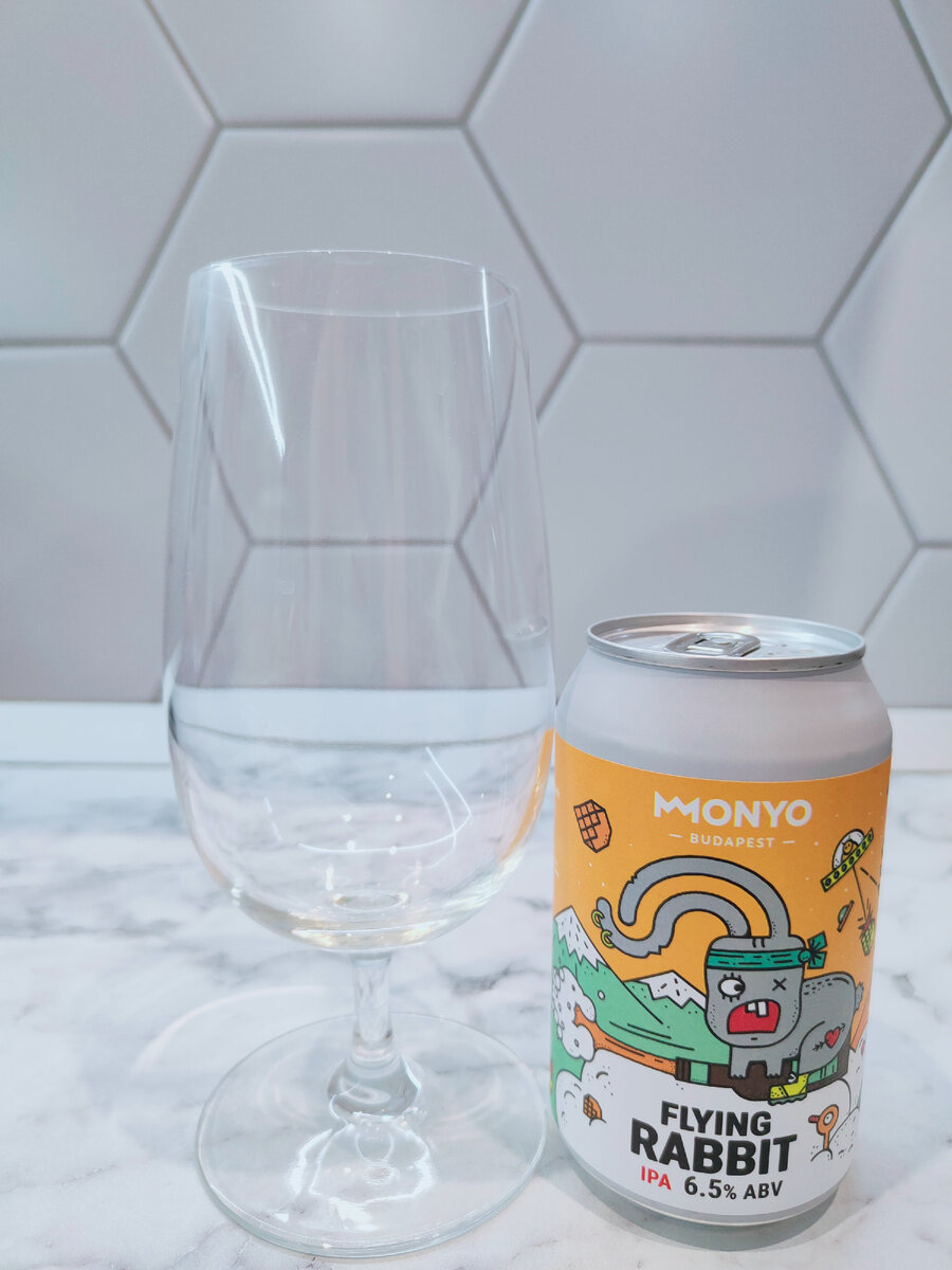 Пиво "Flying Rabbit IPA" (Флаин Рэбит ИПА) от Monyo Brewing