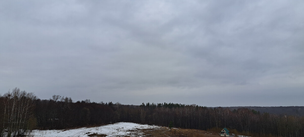 Небо заволокло серыми тучами. За окном с утра повисла изморось... Капли с крыши печально стучат по металлическому отливу. Такой вот нынче март.
