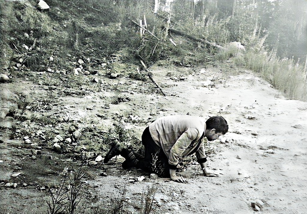 З.Ю.Б. в поиске аметистов на Тальяне, 1967г.