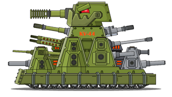 Как Нарисовать танк КВ-44-М2 - Мультики про танки
