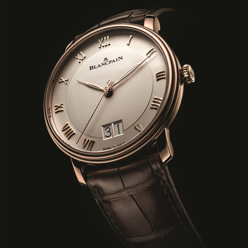 Часы Blancpain Villeret в 40 мм корпусе из розового золота