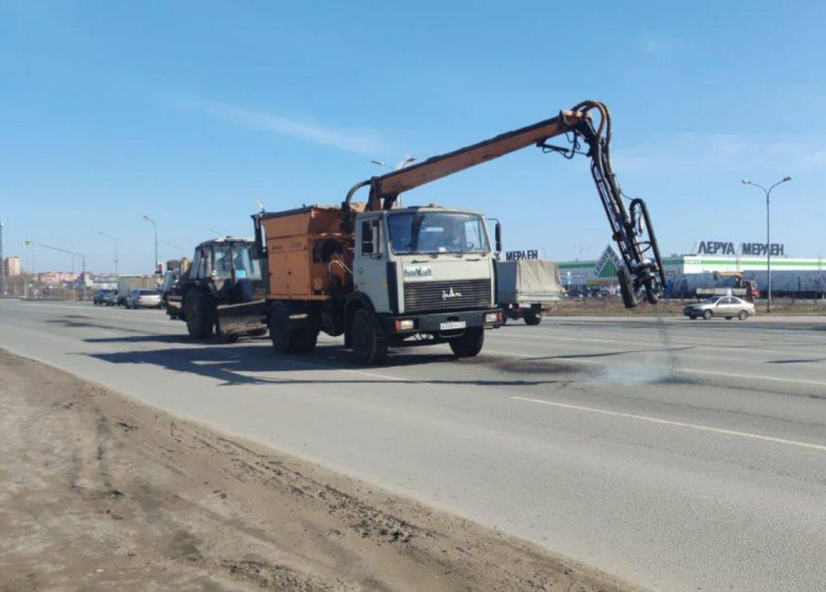    В Пскове начали обеспыливать улицы