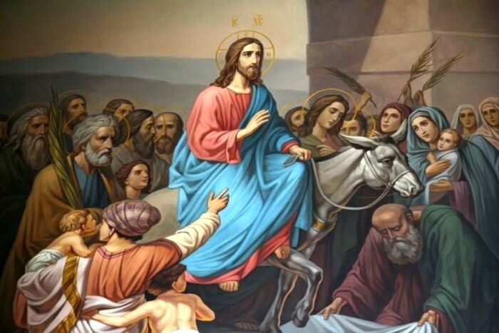 Вход Господень в Иерусалим. Источник: Яндекс. Картинки