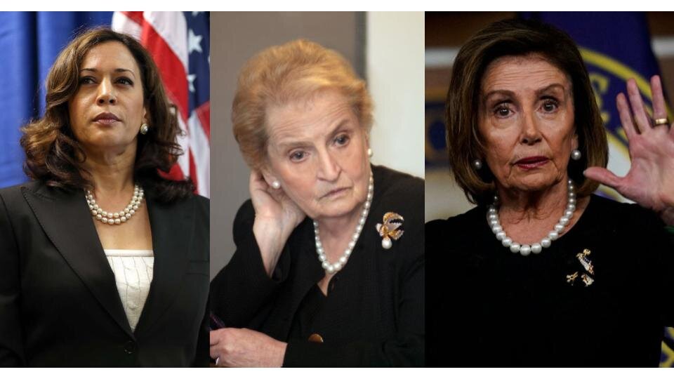 Камала Харрис, Мадлен Олбрайт, Нэнси Пелоси
