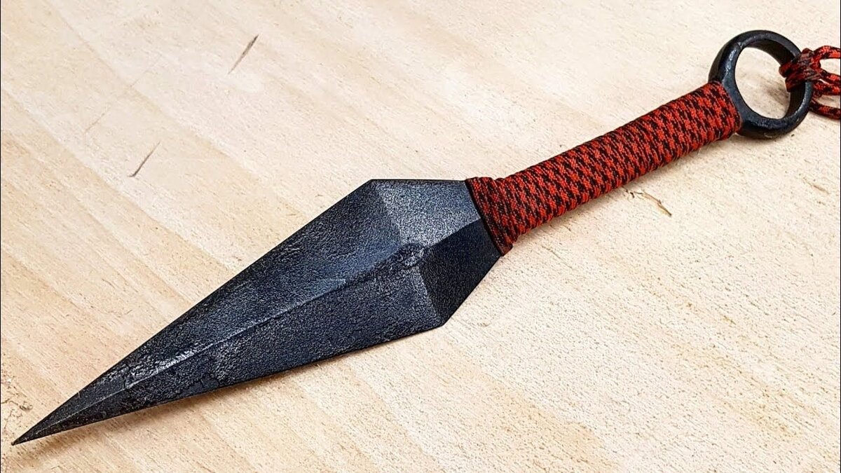 Нож кунай из дерева фото