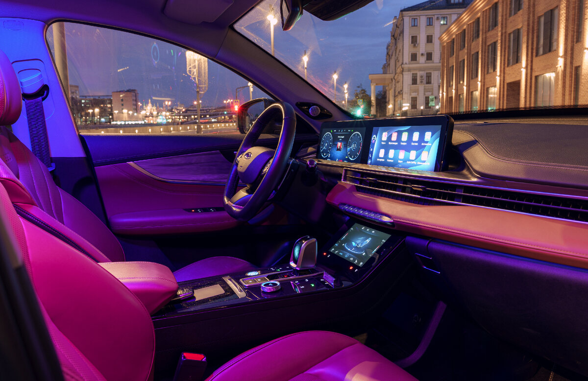 В салоне Chery Tiggo 8 Pro MAX.