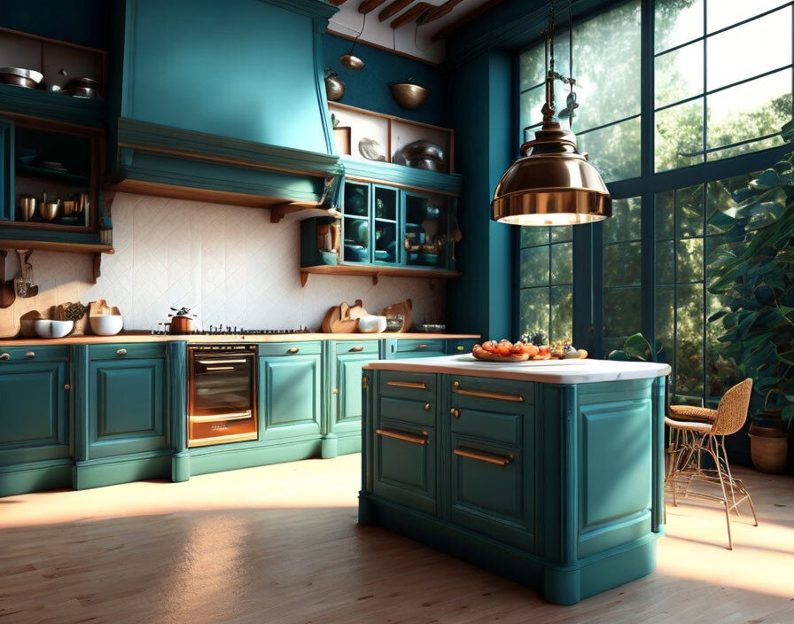 Просторная кухня