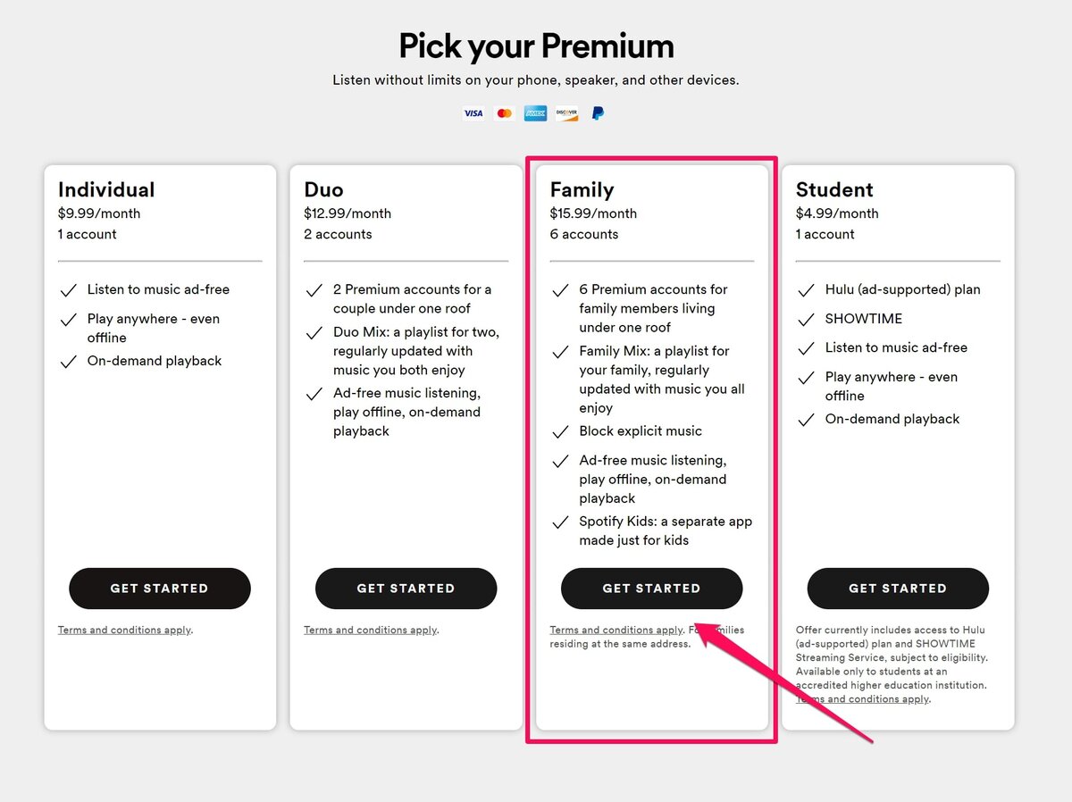 Спотифай семейная подписка. Spotify Family. Тарифы спотифай. Spotify membership. Spotify Family годовой.