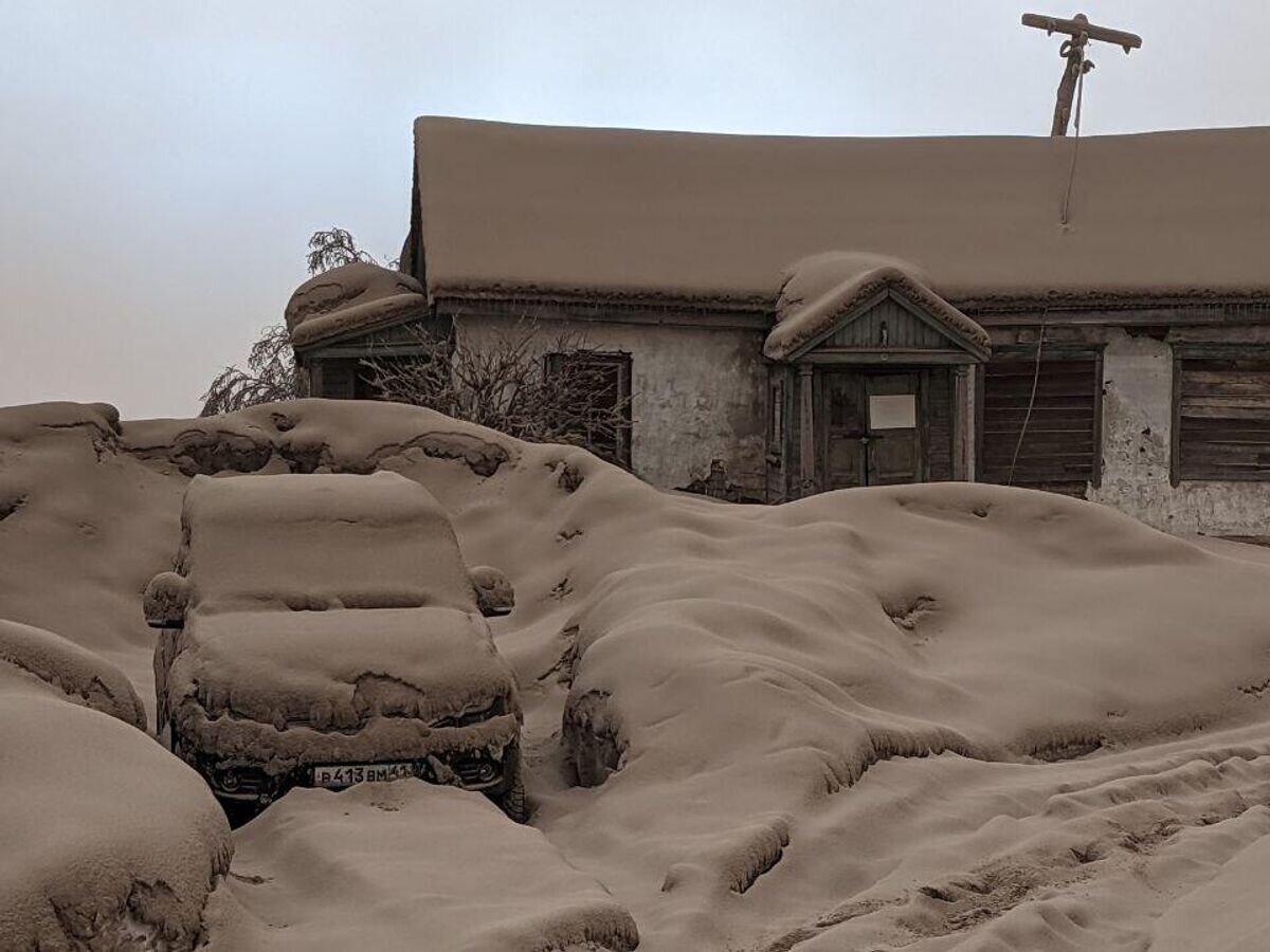 Последствия извержения вулкана Шивелуч в Камчатском крае© Фото : Институт вулканологии и сейсмологии ДВО РАН/Дмитрий Мельников