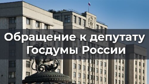 下载视频: Обращение к депутату Госдумы