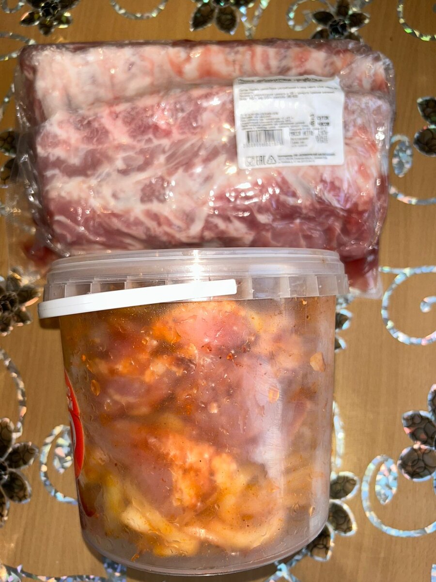 Шашлык свиной и ребра свиные
