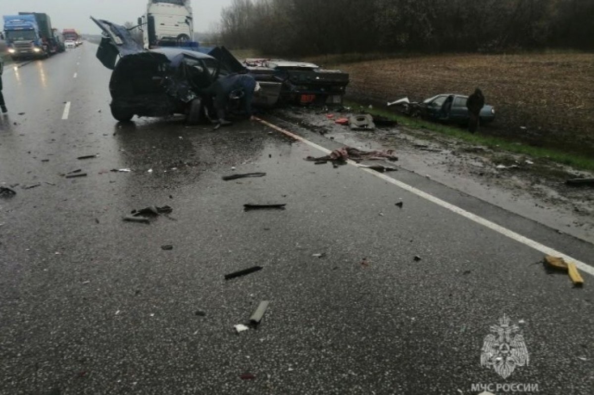    На Тамбовщине произошла авария: один человек погиб, семеро пострадали