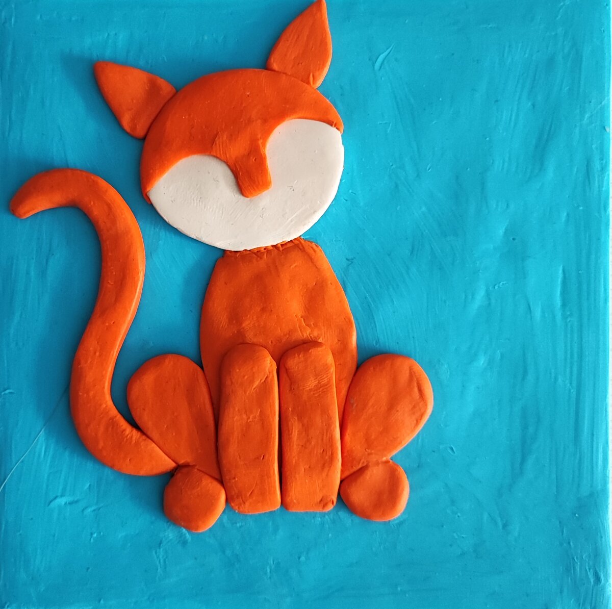 Кошка из пластилина поэтапно