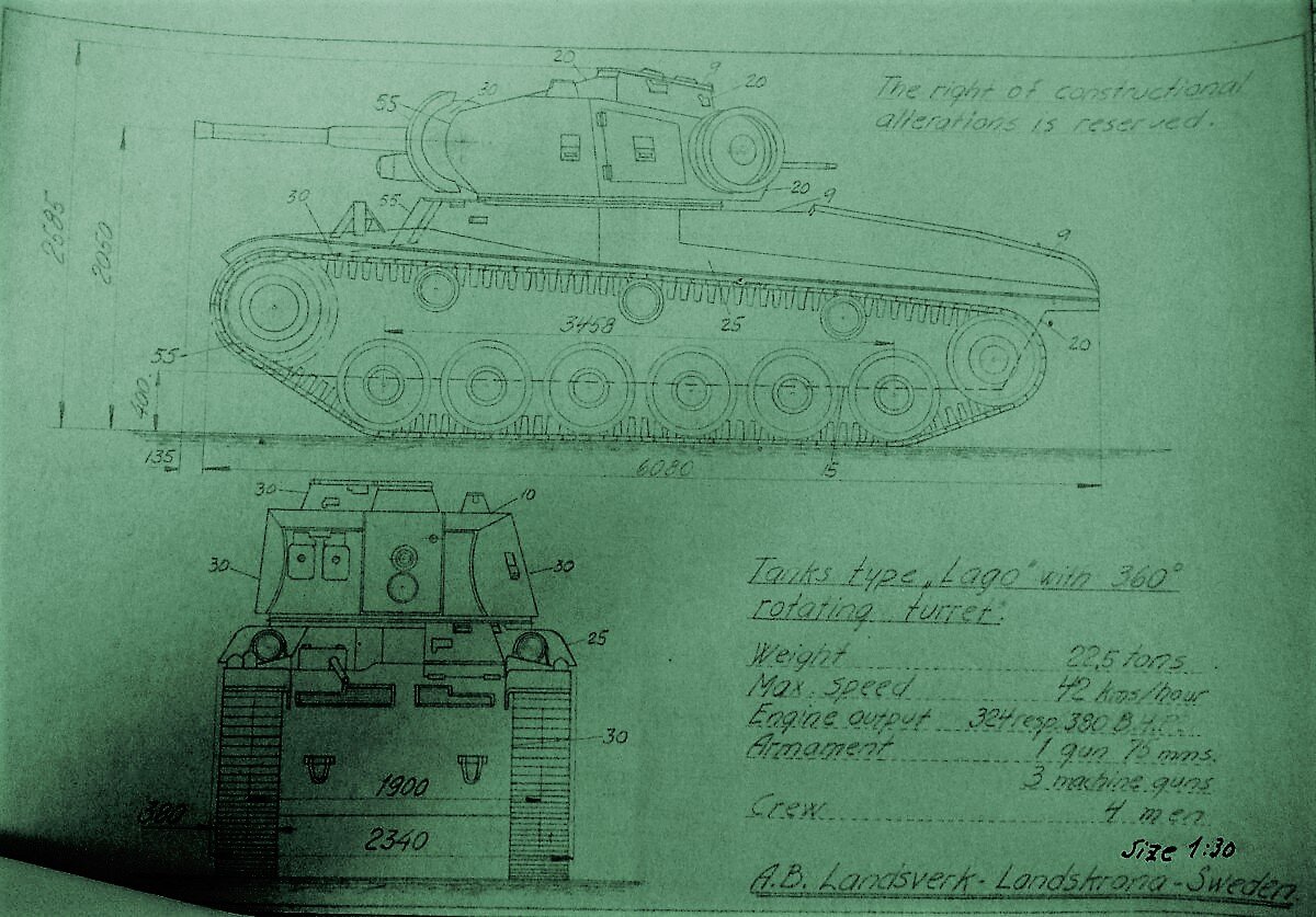 Танк Strv m/42 и другая бронетехника шведского производства.