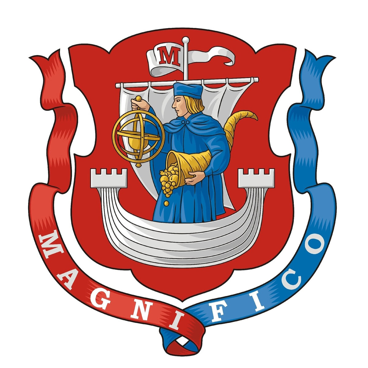 Герб сети "Магнит".  Авторы:  И. Емелин и А. Максимов