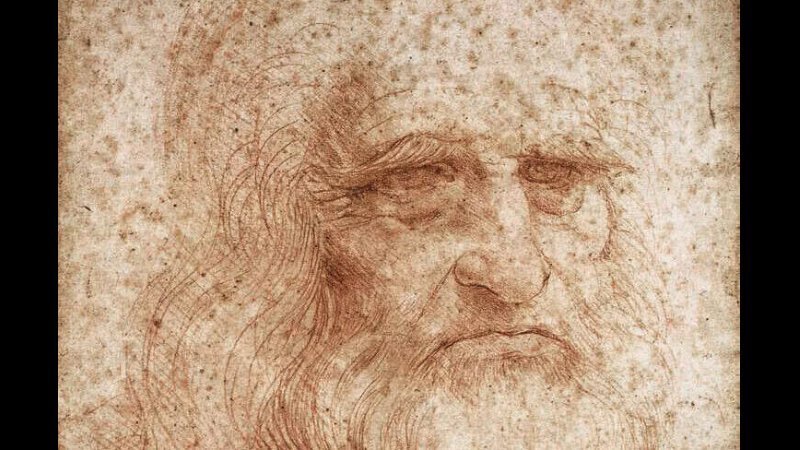      Леонардо да Винчи,предполагаемый автопортрет,около 1512 года, Библиотека Реале, Турин, Италия.