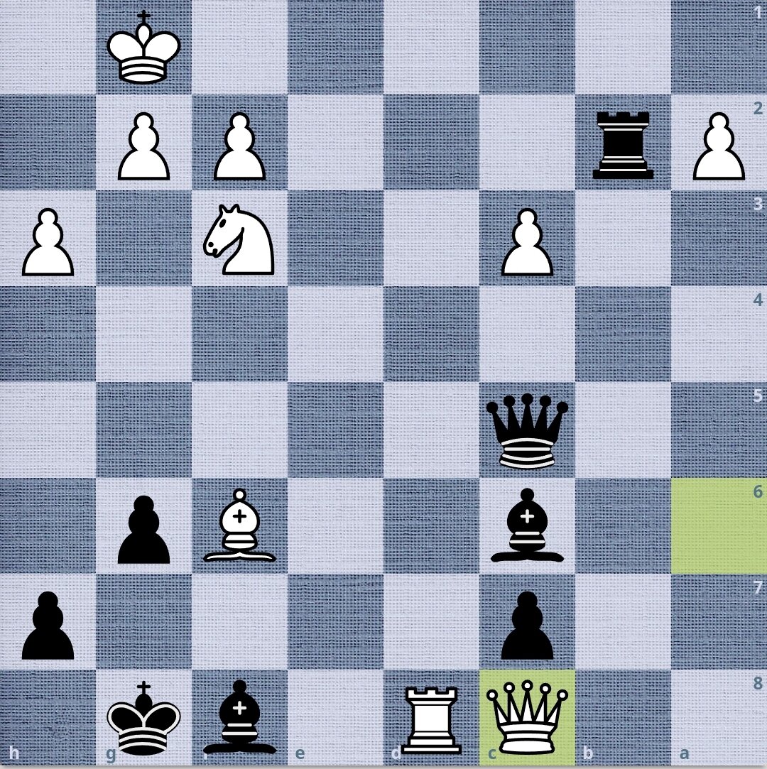 Ход чёрных. Мат в 2 хода