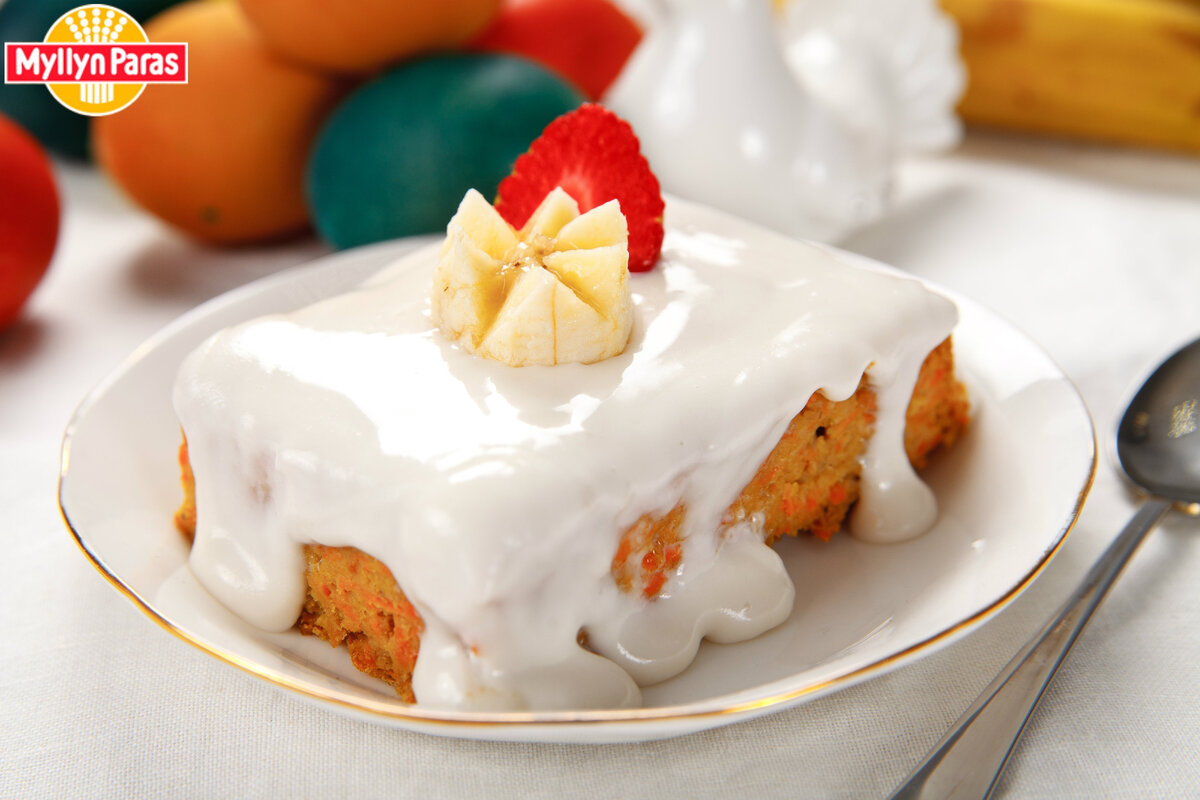 Фотография к рецепту Myllyn Paras Морковная запеканка с бананом 