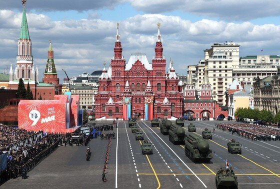    Военный парад в ознаменование 78-й годовщины победы в Великой Отечественной войне
