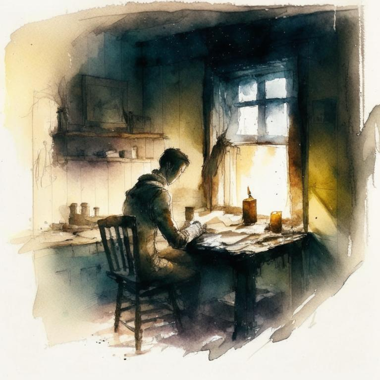 Нищий писатель.