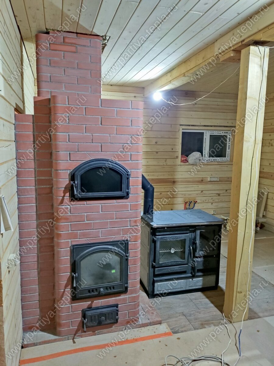 Кирпичная печь с подключением варочной плиты (фото отчет)