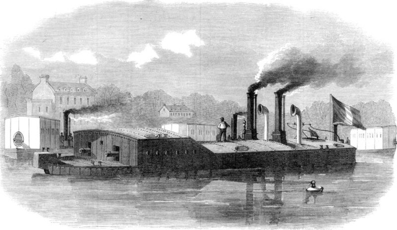 Плавучая батарея коммунаров.