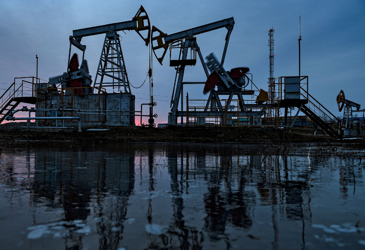 Работа нефтяных станков - качалок // Sputnik / Максим Богодвид