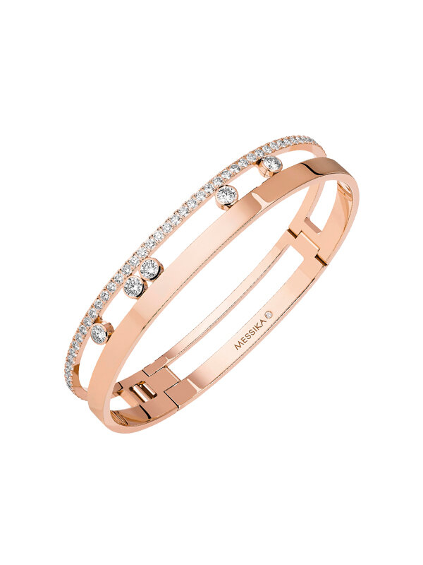 Браслет Messika Move Romane из розового золота с бриллиантами