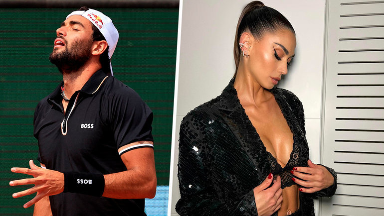    Маттео Берреттини и Мелисса Сатта. AFP