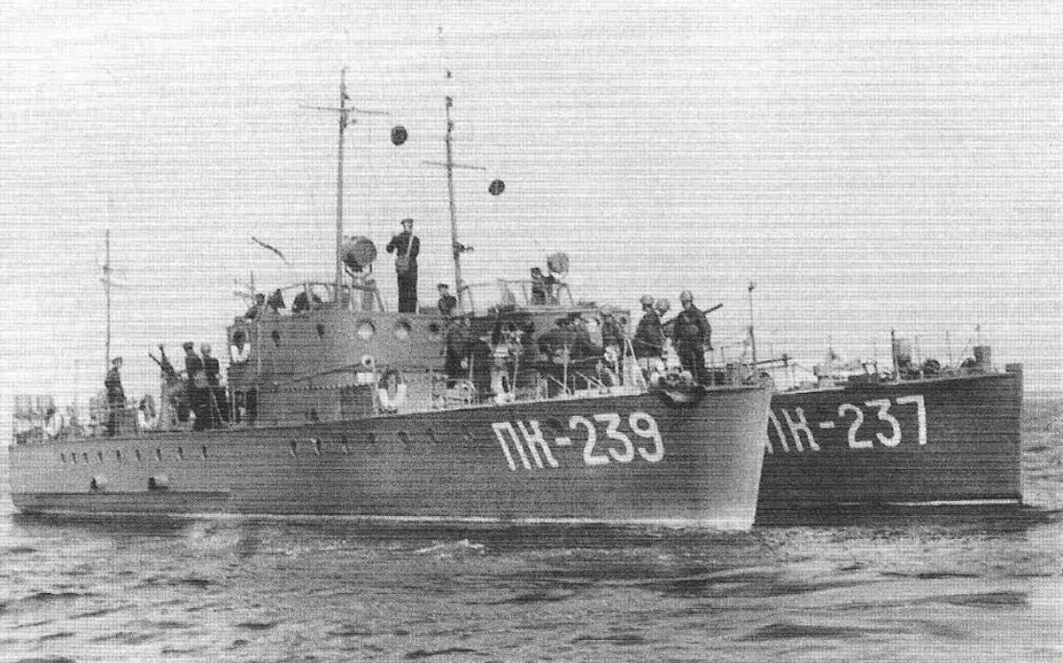 Советские сторожевые катера МО-4, они же "мошки".