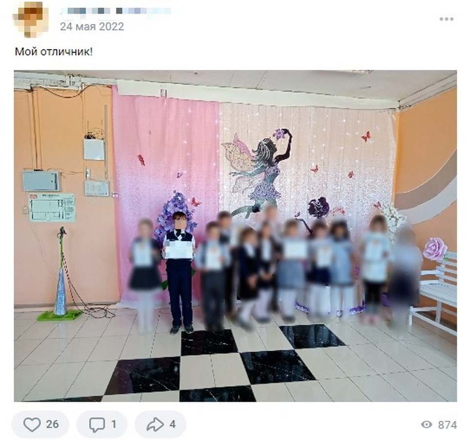    «Мой отличник!»: в соцсетях женщина гордилась школьными успехами сына. Скрин: Вконтакте / vk.com