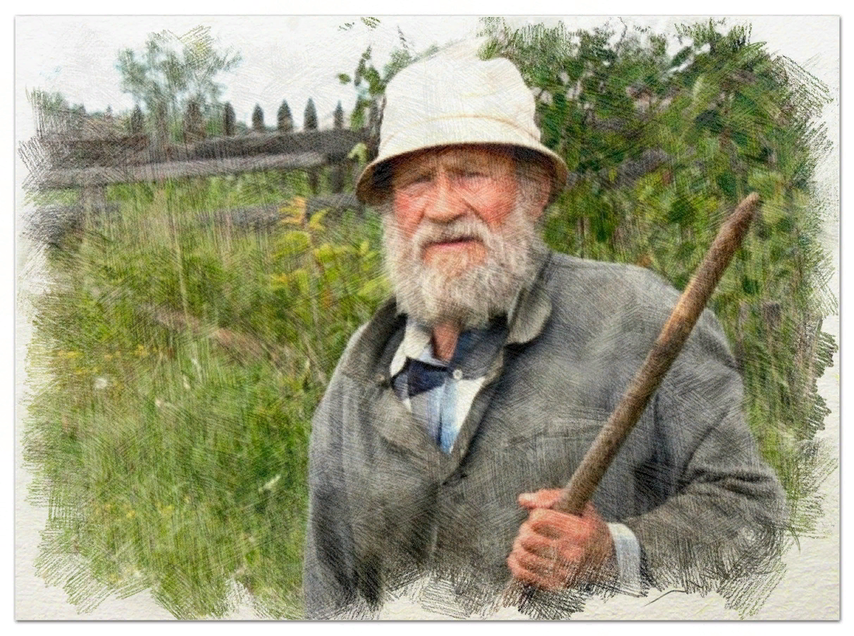 Старик прожил. Англичанин Алан Йоманс. На деревню к дедушке. Деревенский дед. Старики в деревне.