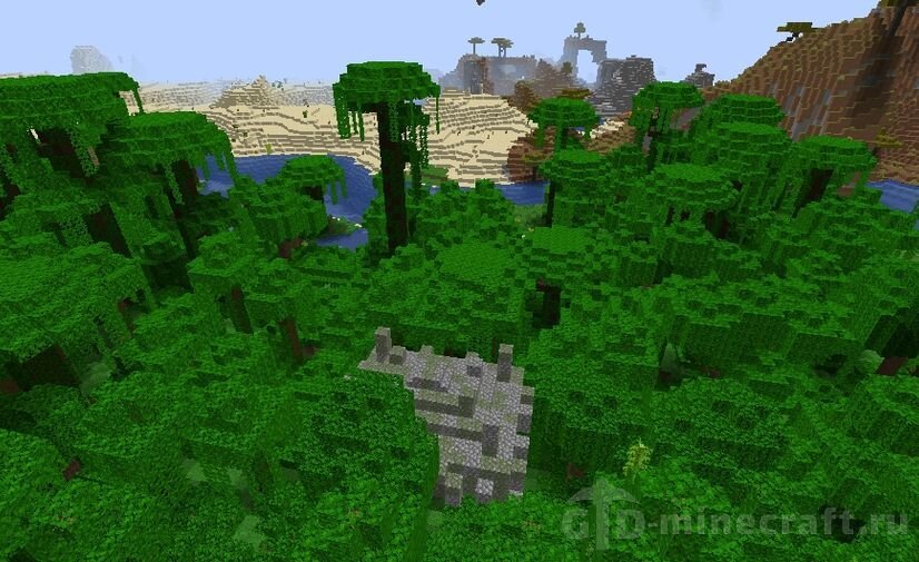 Данж в джунглях майнкрафт. 12. 1. Сид на джунгли в майнкрафт 1. Биом джунгли в майнкрафт.