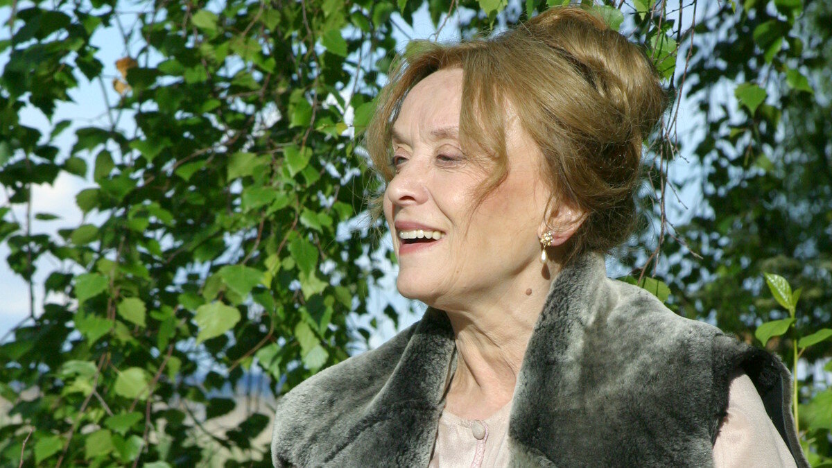    Маргарита Терехова, съёмки кинофильма «Чайка», 2003г.