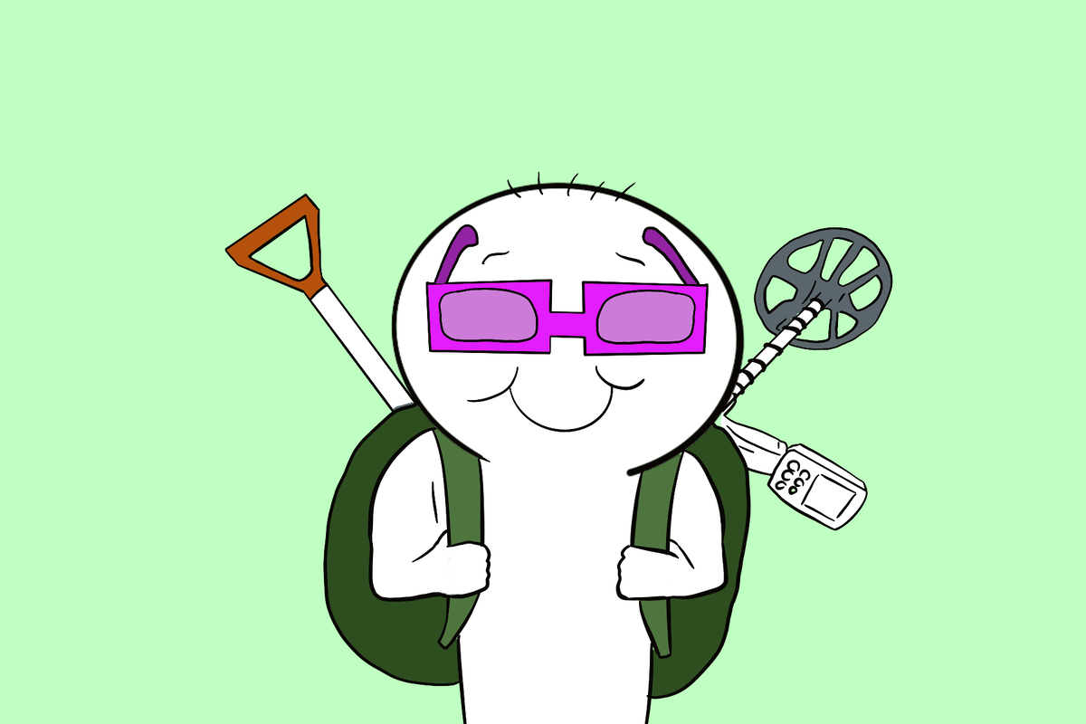 Любой копатель в начале своего кладоискательского пути.