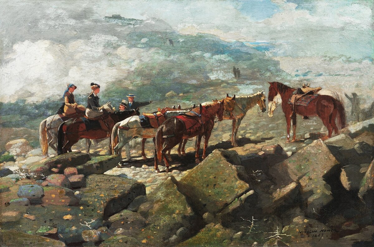 Mount Washington (1869) by Winslow Homer. Original from The Smithsonian Institution. Digitally enhanced by rawpixel.