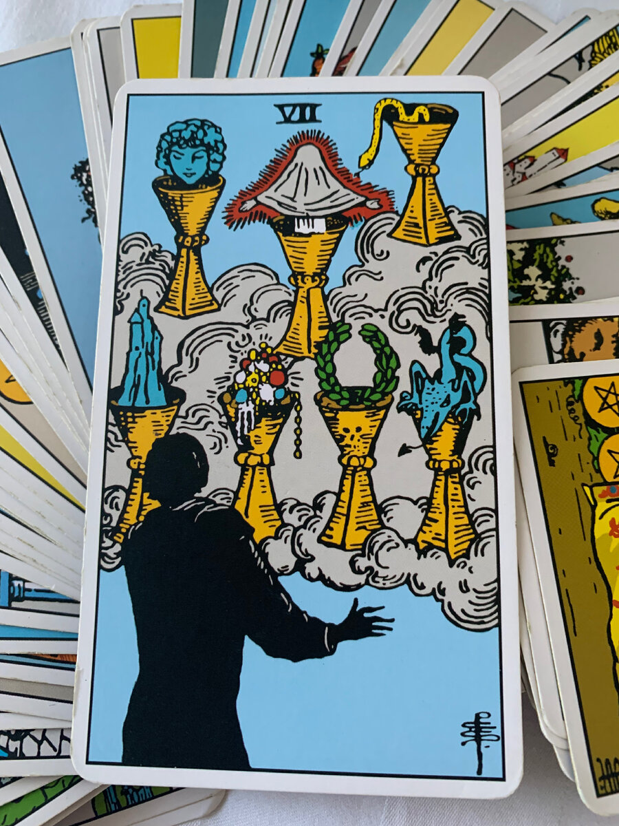Здравствуйте  🤝 Сегодня 7.07 пятница 🌞
Семерка кубков, карта сложного выбора , точнее иллюзия выбора , так как выбор предопределен судьбой . Семерка Кубков советует сегодня быть в ясном уме, чтобы обращать внимание на все мелочи. Не поддавайтесь обману, особенно не лгите самому себе. Не принимайте никаких предложений в этот день, даже если кажется, что они принесут успех, это не так. Судьба проверяет вас. Не употребляйте алкоголь, который нарушит трезвость ума. В таком состоянии вы особенно уязвимы.
Продуктивного дня 🔮🔮🔮