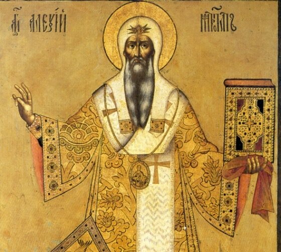    Митрополит Алексий, икона работы Георгия Зиновьева. Фото: Public Domain